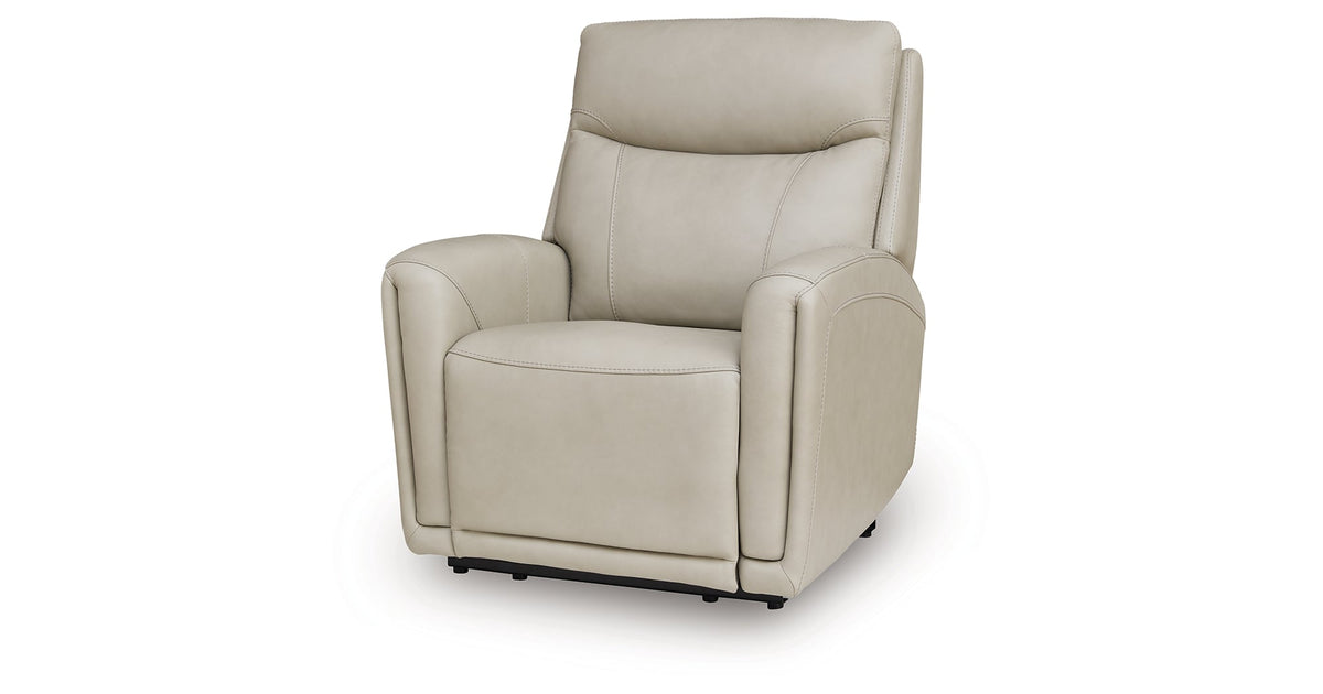 Pincara Bone Power AutoGlide Recliner by Ashley at Eve Furniture
