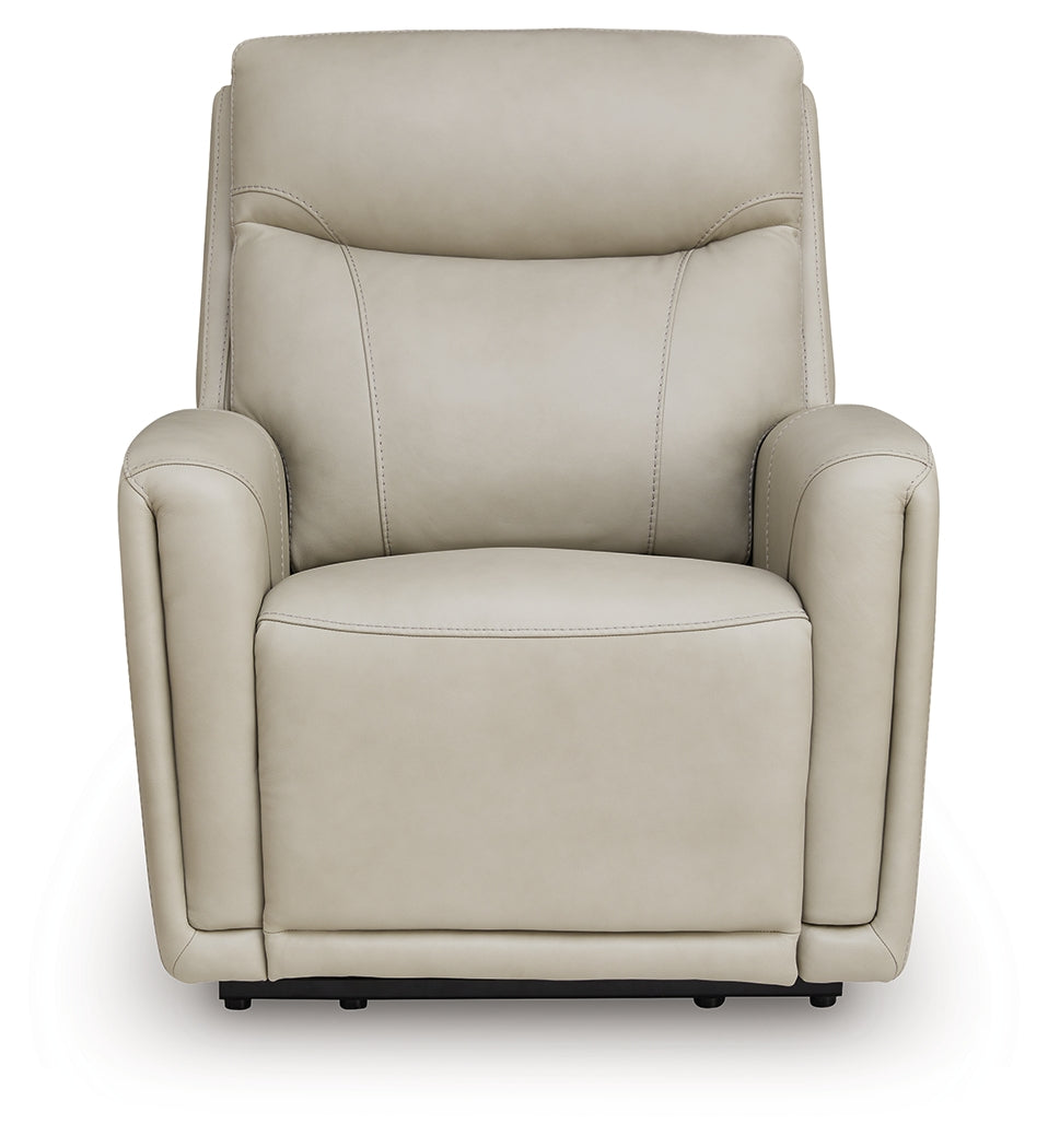 Pincara Bone Power AutoGlide Recliner by Ashley at Eve Furniture