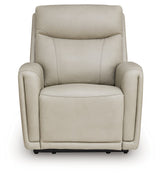 Pincara Bone Power AutoGlide Recliner by Ashley at Eve Furniture