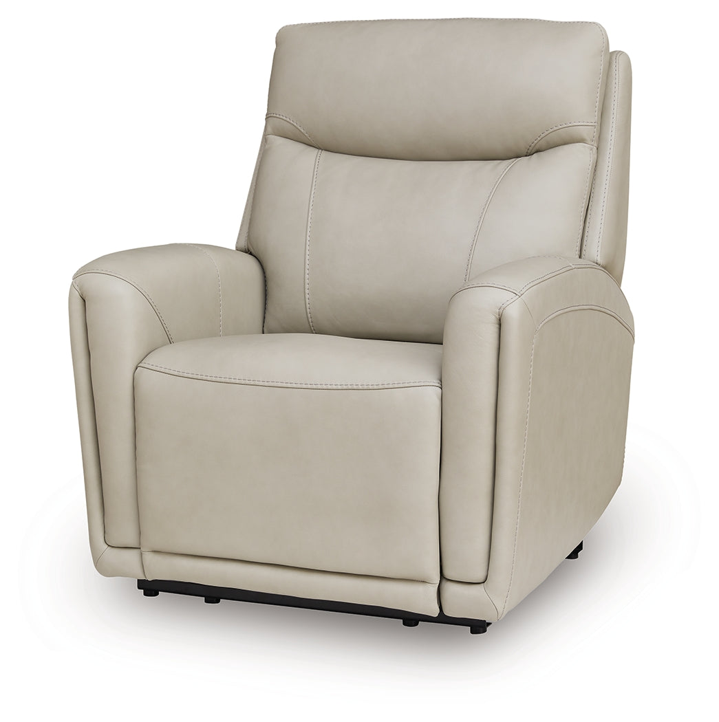 Pincara Bone Power AutoGlide Recliner by Ashley at Eve Furniture