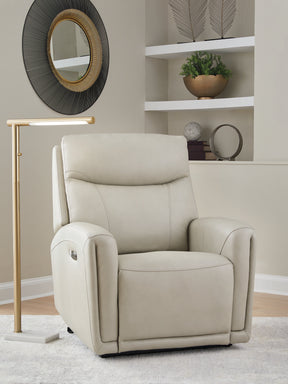 Pincara Bone Power AutoGlide Recliner by Ashley at Eve Furniture
