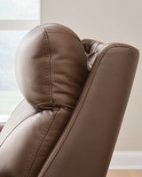 Pincara Umber Power AutoGlide Recliner by Ashley at Eve Furniture
