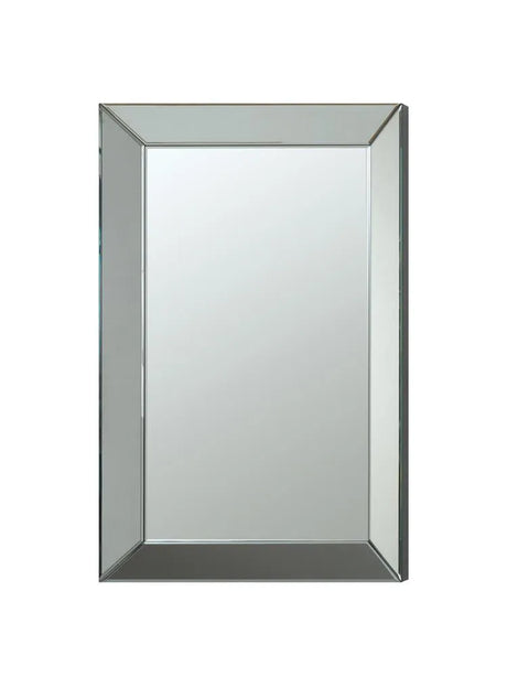 Pinciotti Silver Rectangular Beveled Wall Mirror by Coaster at Eve Furniture