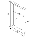 Pinciotti Silver Rectangular Beveled Wall Mirror by Coaster at Eve Furniture