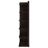 Pinckard Cappuccino 6-Tier Corner Bookcase