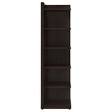 Pinckard Cappuccino 6-Tier Corner Bookcase