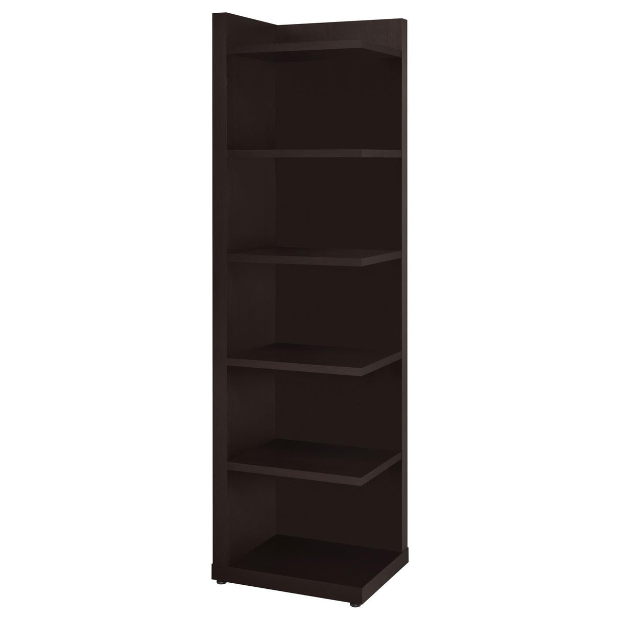 Pinckard Cappuccino 6-Tier Corner Bookcase by Coaster at Eve Furniture