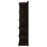 Pinckard Cappuccino 6-Tier Corner Bookcase by Coaster at Eve Furniture