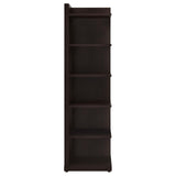 Pinckard Cappuccino 6-Tier Corner Bookcase by Coaster at Eve Furniture