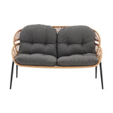 Pine 4-Piece Patio Conversation Set in Grey by Manhattan Comfort at Eve Furniture