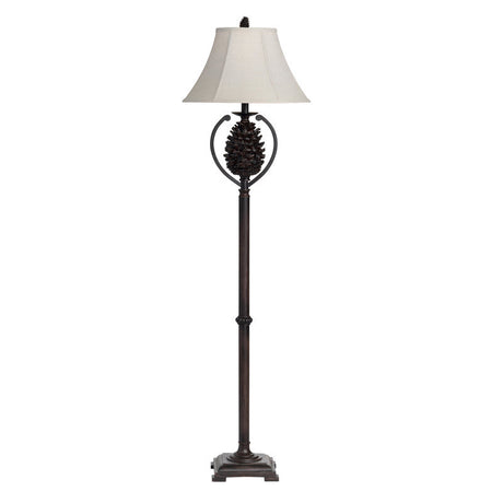 Pine Creek Brown Floor Lamp by Crestview at Eve Furniture