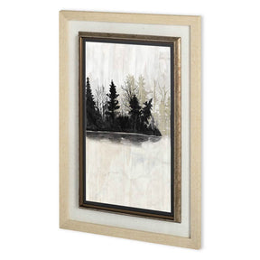 Pine Island II by Naomi McCavitt a Hand Embellished Textured Framed Art Print Matted under Glass by Mercana at Eve Furniture