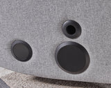 Pineland Pewter Power Glider Recliner with Audio System by Ashley at Eve Furniture