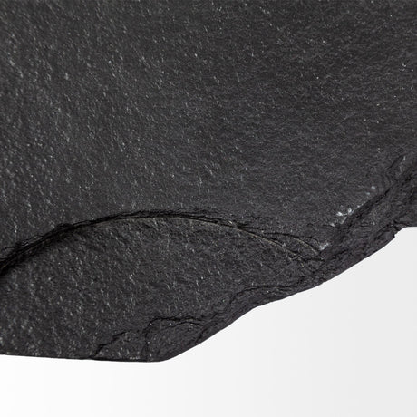 Pinera Black Slate With Iron Base Coffee Table by Mercana at Eve Furniture