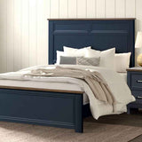 Pinetop Blue/Dark Brown 5-Piece Twin Bedroom Set by Furniture of America at Eve Furniture