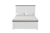 Pinetop White/Dark Brown 5-Piece Twin Bedroom Set by Furniture of America at Eve Furniture