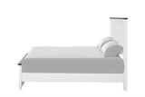 Pinetop White/Dark Brown Twin Bed by Furniture of America at Eve Furniture