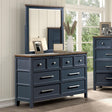 Pinetop Blue/Dark Brown Dresser by Furniture of America at Eve Furniture