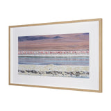 Pink Flamingoes by Richard Silver Hand Embelished Framed Artwork Matted under Glass by Mercana at Eve Furniture