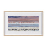 Pink Flamingoes by Richard Silver Hand Embelished Framed Artwork Matted under Glass by Mercana at Eve Furniture