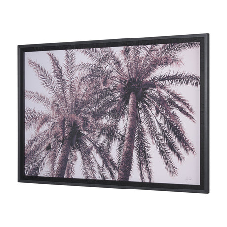 Pink Palms Horizontal by Deborah Revell a Framed Photo Art Print Matted under Glass by Mercana at Eve Furniture