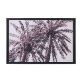 Pink Palms Horizontal by Deborah Revell a Framed Photo Art Print Matted under Glass by Mercana at Eve Furniture