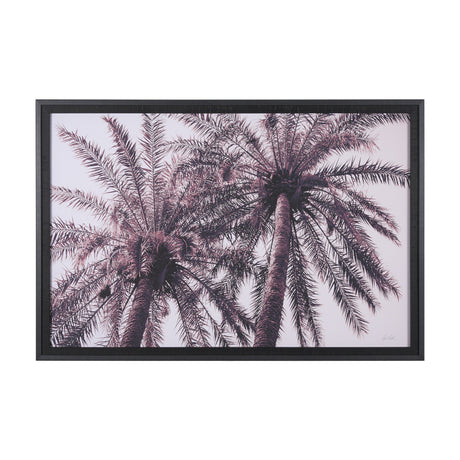 Pink Palms Horizontal by Deborah Revell a Framed Photo Art Print Matted under Glass by Mercana at Eve Furniture