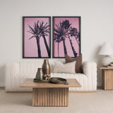 Pink Palms I by Deborah Revell a Hand Embellished Framed Photo Art Print by Mercana at Eve Furniture