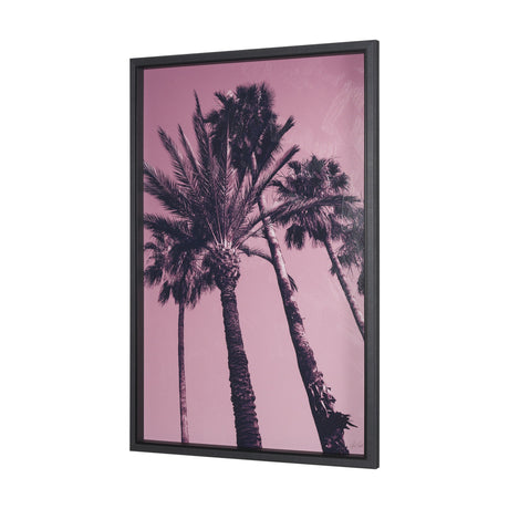 Pink Palms II by Deborah Revell a Hand Embellished Framed Photo Art Print by Mercana at Eve Furniture