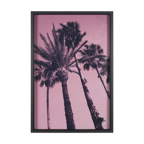 Pink Palms II by Deborah Revell a Hand Embellished Framed Photo Art Print by Mercana at Eve Furniture