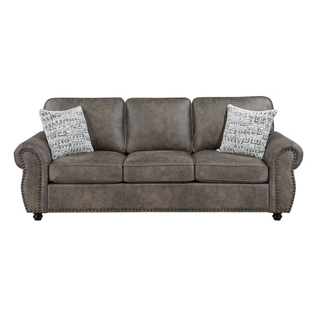 Pinnacle Pewter 2-Piece Living Room Set by Homelegance at Eve Furniture