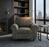 Pinnacle Pewter Chair by Homelegance at Eve Furniture