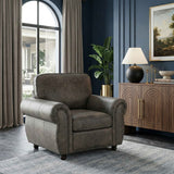 Pinnacle Pewter Chair by Homelegance at Eve Furniture