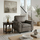 Pinnacle Pewter Chair by Homelegance at Eve Furniture