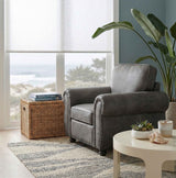 Pinnacle Pewter Chair by Homelegance at Eve Furniture