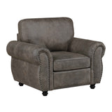 Pinnacle Pewter Chair by Homelegance at Eve Furniture