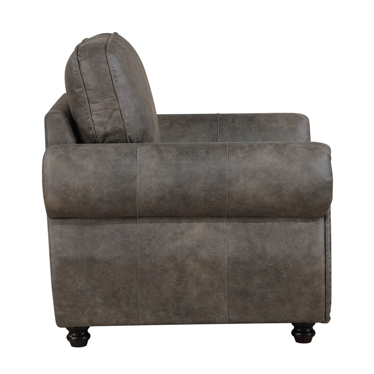 Pinnacle Pewter Chair by Homelegance at Eve Furniture