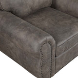 Pinnacle Pewter Chair by Homelegance at Eve Furniture