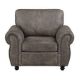 Pinnacle Pewter Chair by Homelegance at Eve Furniture