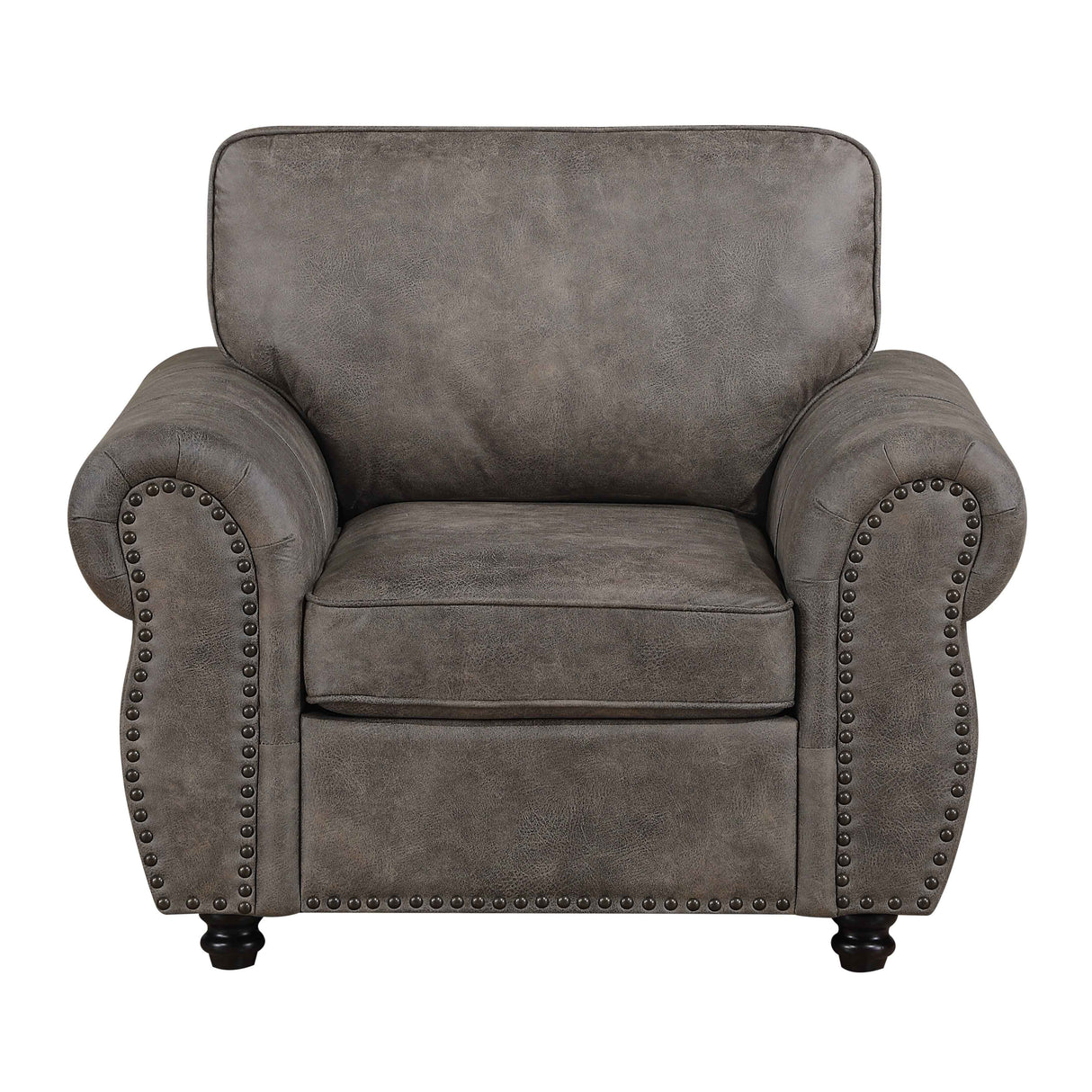 Pinnacle Pewter Chair by Homelegance at Eve Furniture