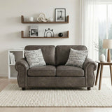 Pinnacle Pewter Loveseat by Homelegance at Eve Furniture