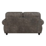 Pinnacle Pewter Loveseat by Homelegance at Eve Furniture