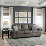 Pinnacle Pewter Sofa by Homelegance at Eve Furniture