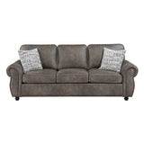 Pinnacle Pewter Sofa by Homelegance at Eve Furniture