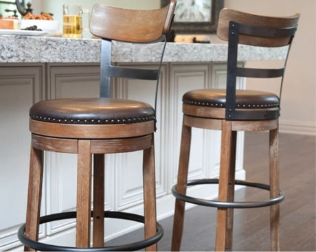 Pinnadel Tall UPH Swivel Bar Stool by New Era Innovations at Eve Furniture