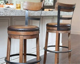 Pinnadel Tall UPH Swivel Bar Stool by New Era Innovations at Eve Furniture
