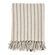 Pinstripe Hammam Bath Towel, Black, Set of 2 by Mercana at Eve Furniture