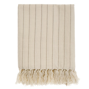 Pinstripe Hammam Bath Towel, Stone, Set of 2 by Mercana at Eve Furniture