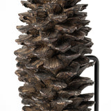 Pinterra (Small) 4L x 4W Brown Resin Pinecone Replica by Mercana at Eve Furniture