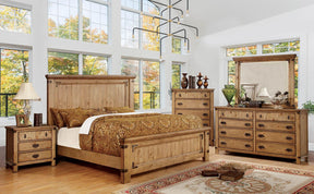 Pioneer Weathered Elm Night Stand by Furniture of America at Eve Furniture